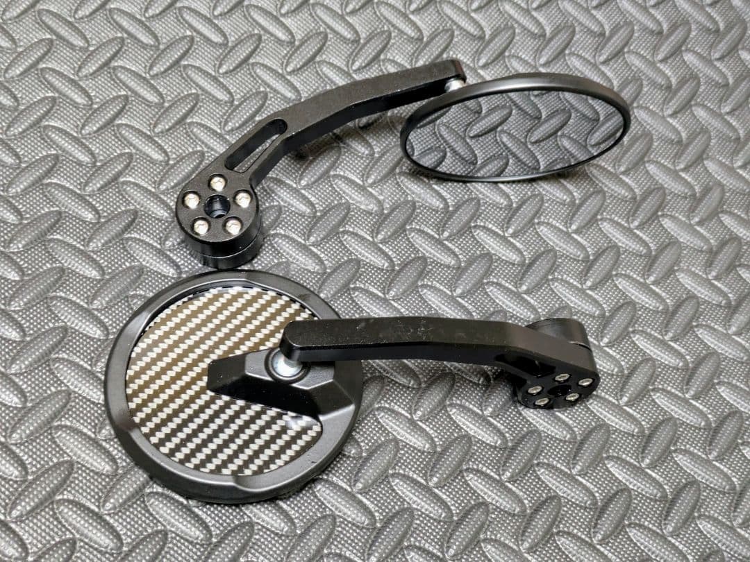 ハスクバーナ ヴィットピレン401専用 カーボン バーエンドミラー新品未