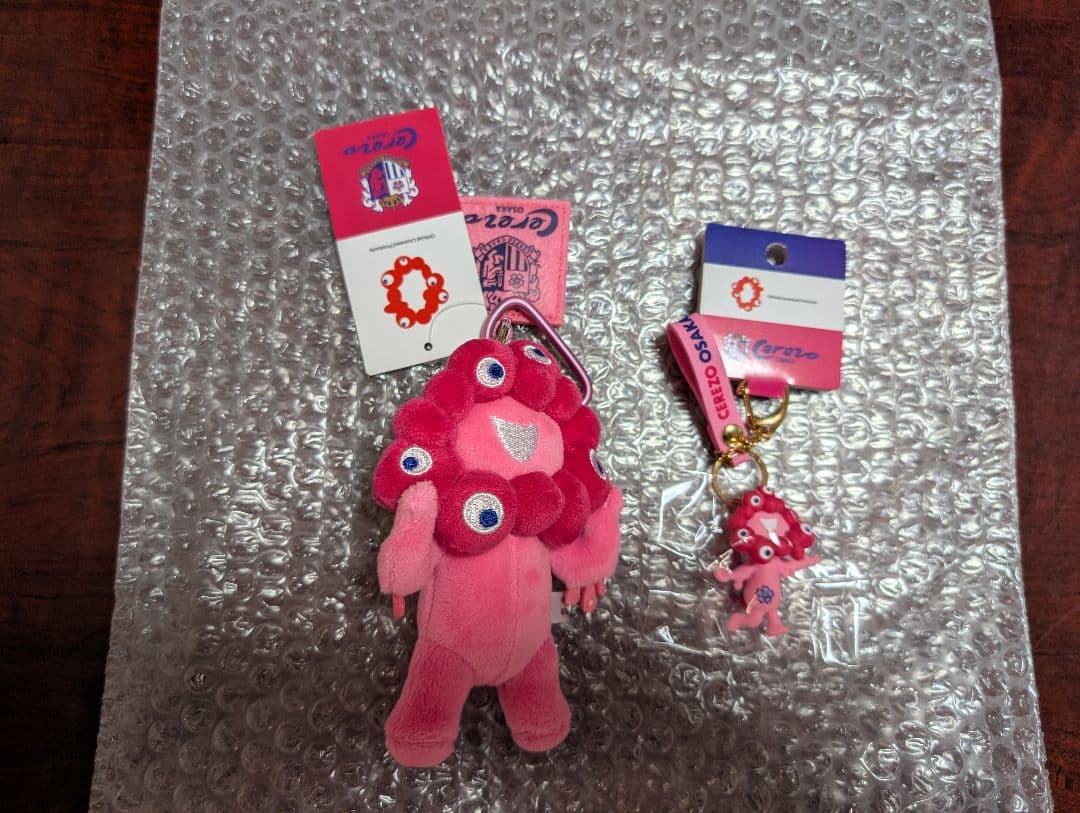 ミャクミャク セレッソ大阪 カラナビ付マスコット & キーホルダー 2点