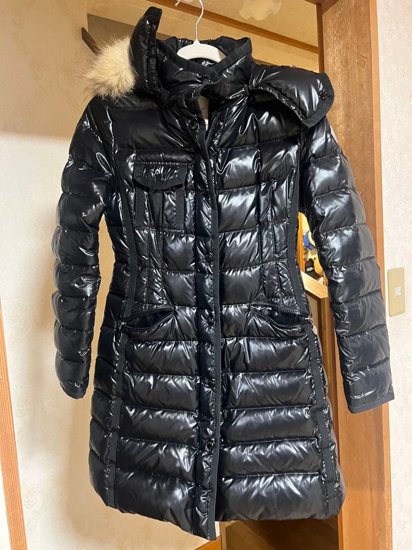 モンクレール エルミファー　リアルファー　ブラック　00 MONCLER（モンクレール） HERMMIFUR GIUBBOTTO エルミファー ダウン