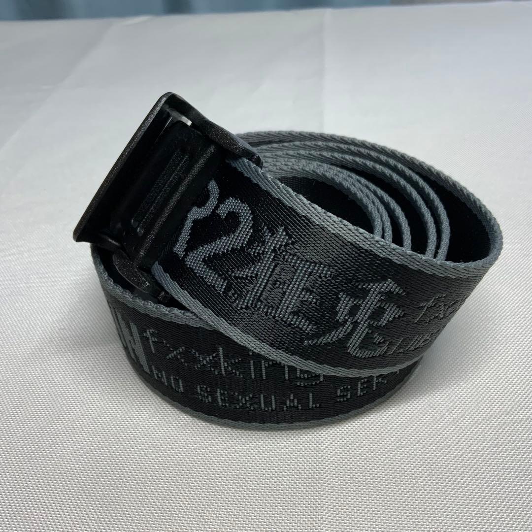 希少】FR2 レア CAUTION ロゴ ガチャベルト オールブラックモデル