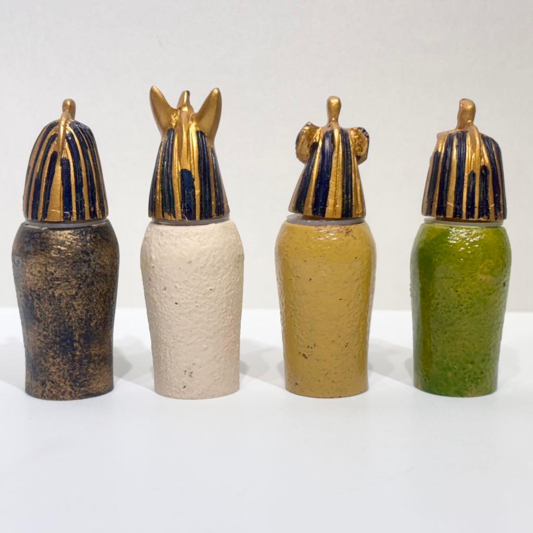 新品・未使用品！ハンドペイント カノプス壺 レプリカ ミニチュア