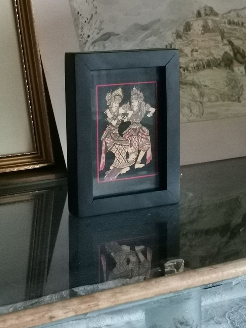 インドネシアバリ島アート細密画 神の踊り コモシャンバラ