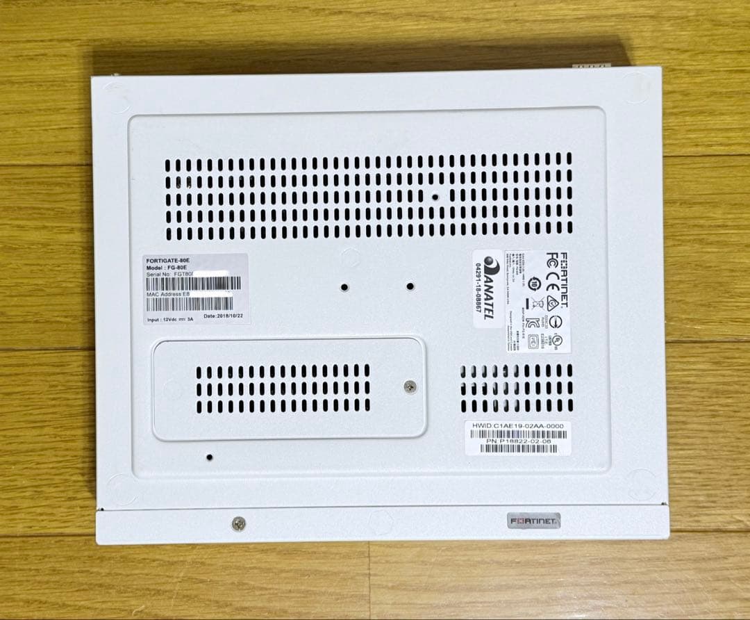 FORTINET FORTIGATE-80E(ライセンス切れ)【v7.4.9】① - メルカリ