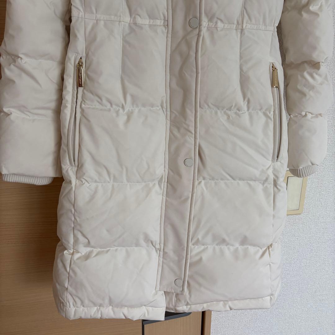 Kate Spadeケイトスペード フード付きロングダウンジャケットホワイト