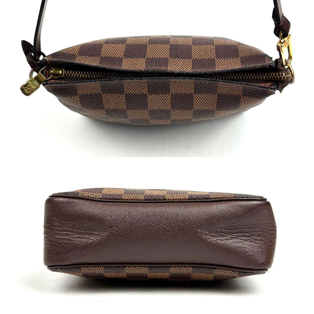 美品】ルイヴィトン ダミエ トゥルースメイクアップ ポーチ N51982 革