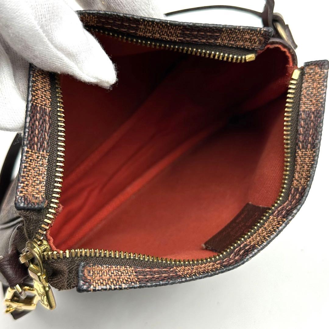 美品】ルイヴィトン ダミエ トゥルースメイクアップ ポーチ N51982 革