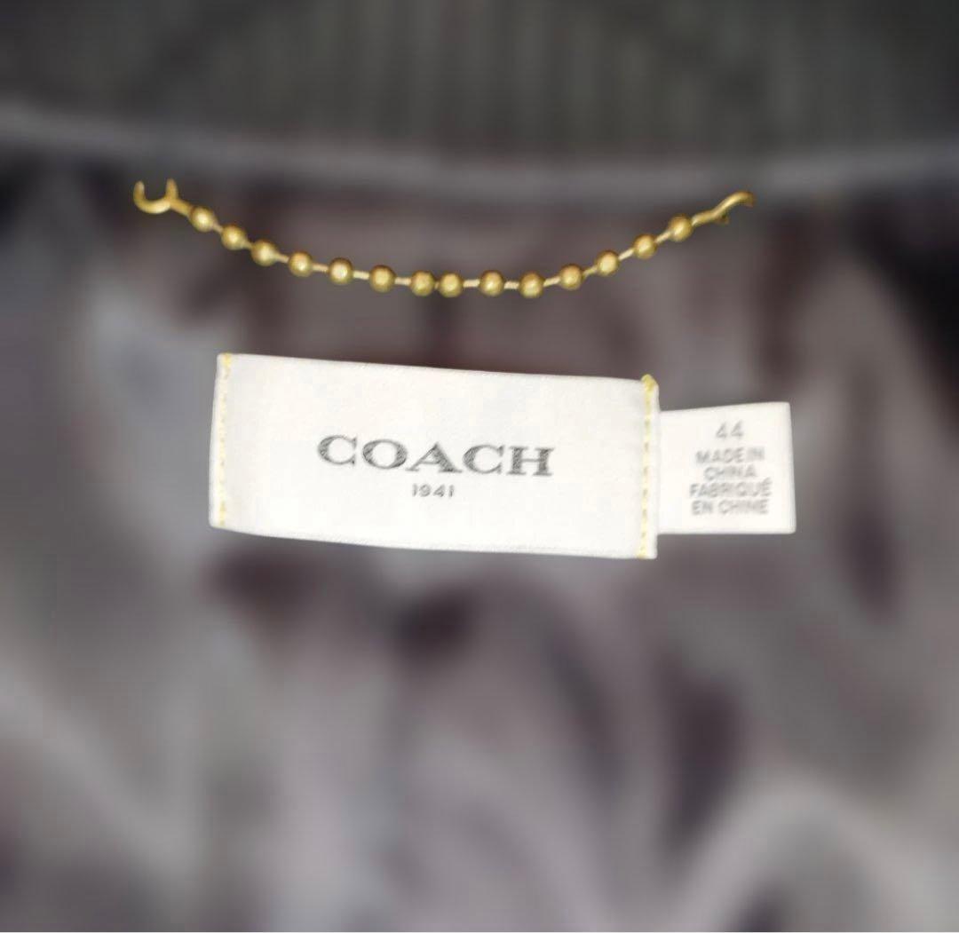 タ*ィ様 COACH コーチ MA-1 フライトジャケット ボンバー ネイビー