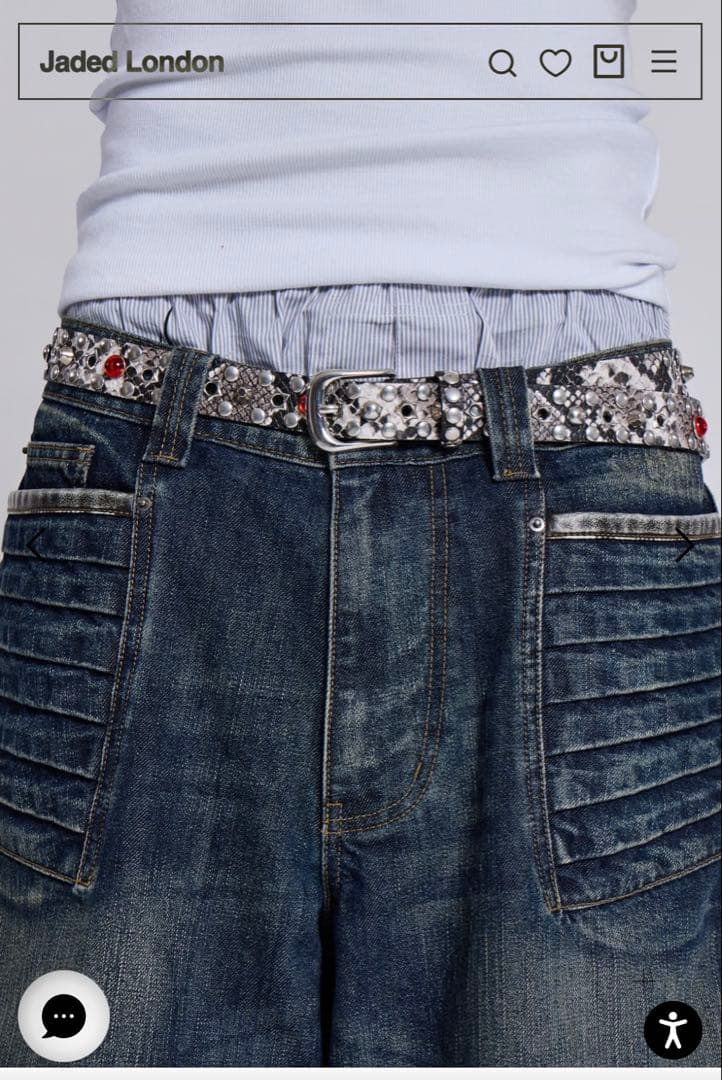 Jaded London スタッズベルト - メルカリ