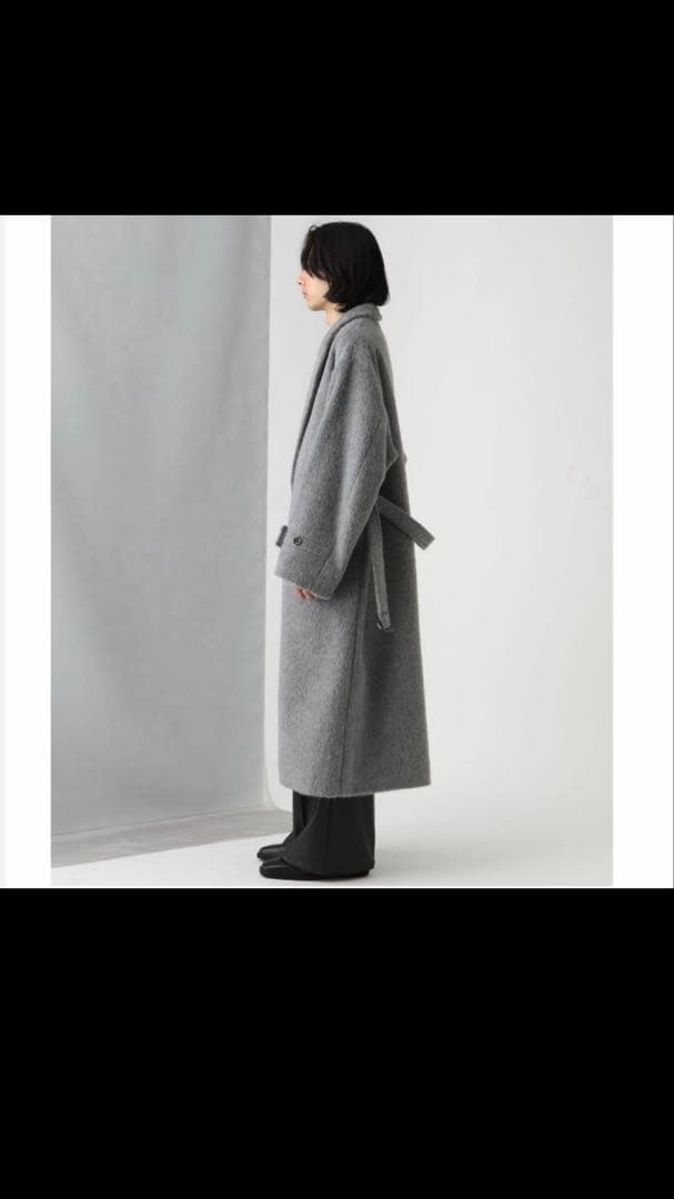 HARE ハレ ウールダブルコート グレー M - メルカリ