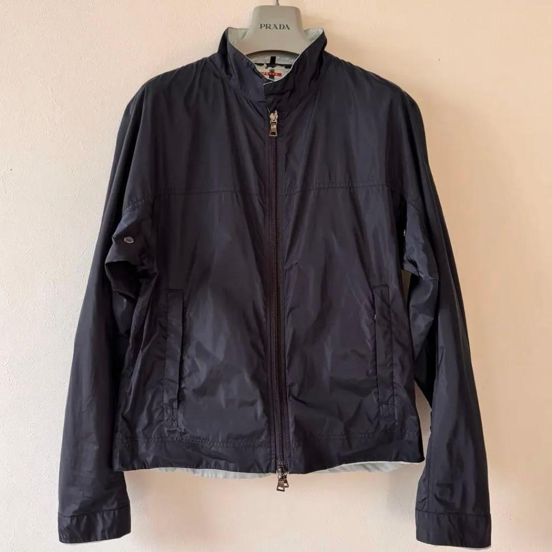 PRADA ナイロンジャケット リバーシブル ネイビー