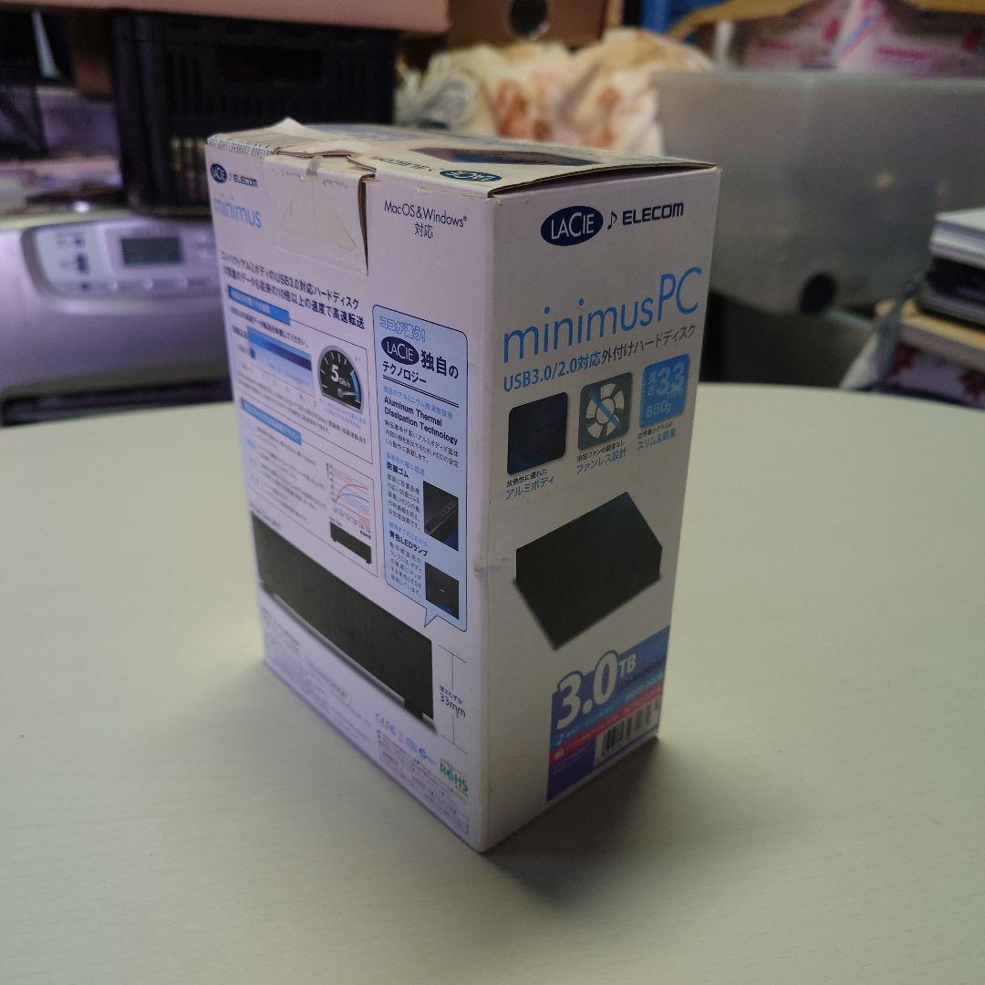 ELECOM minimus PC 3.0TB HDD　未使用品