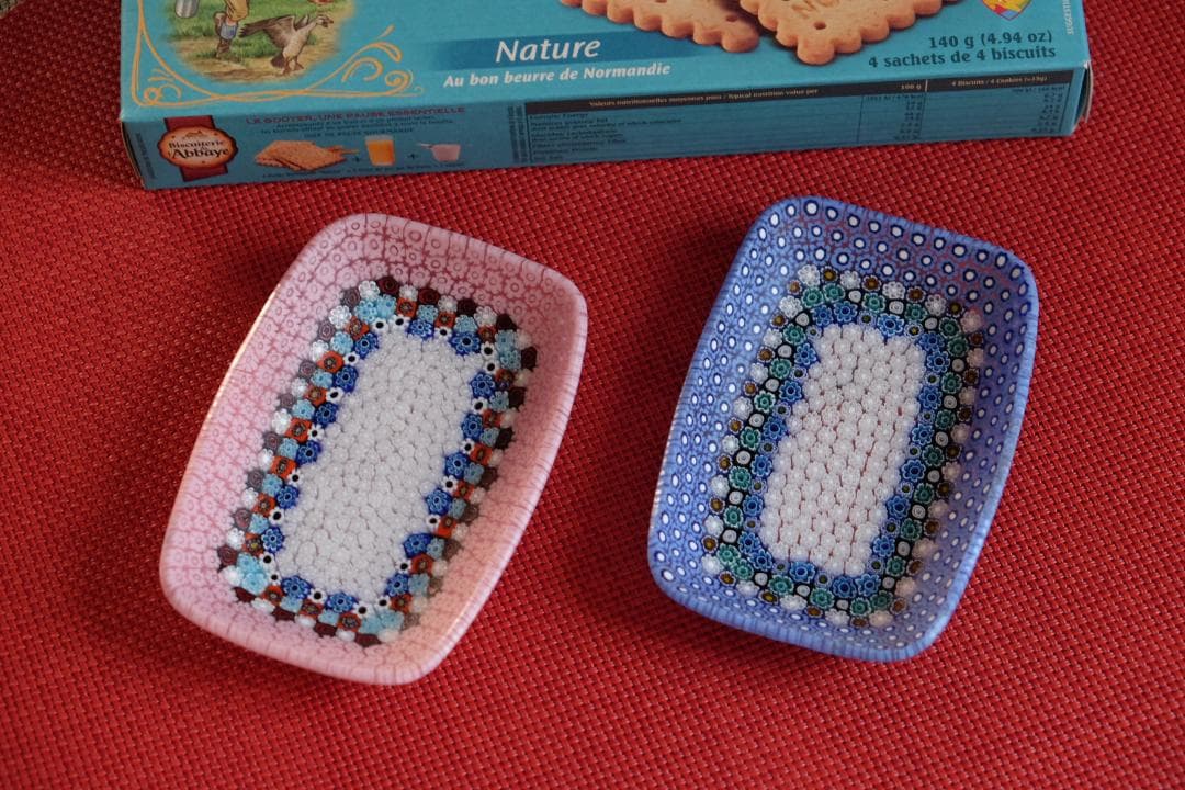 ベネチアンガラス ミルフィオリ プレート 皿 江波冨士子/黒木国昭/藤田喬平