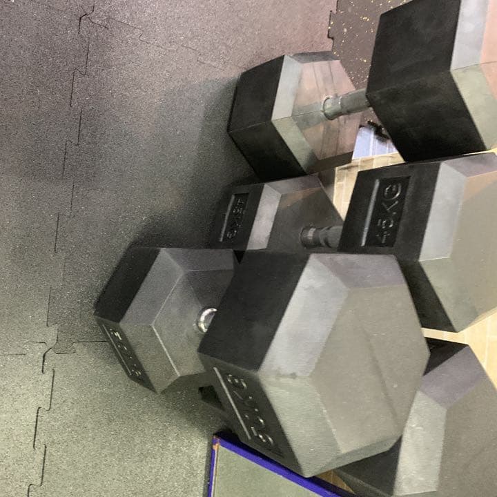 ラバーヘックスダンベル  37.5kg 2個