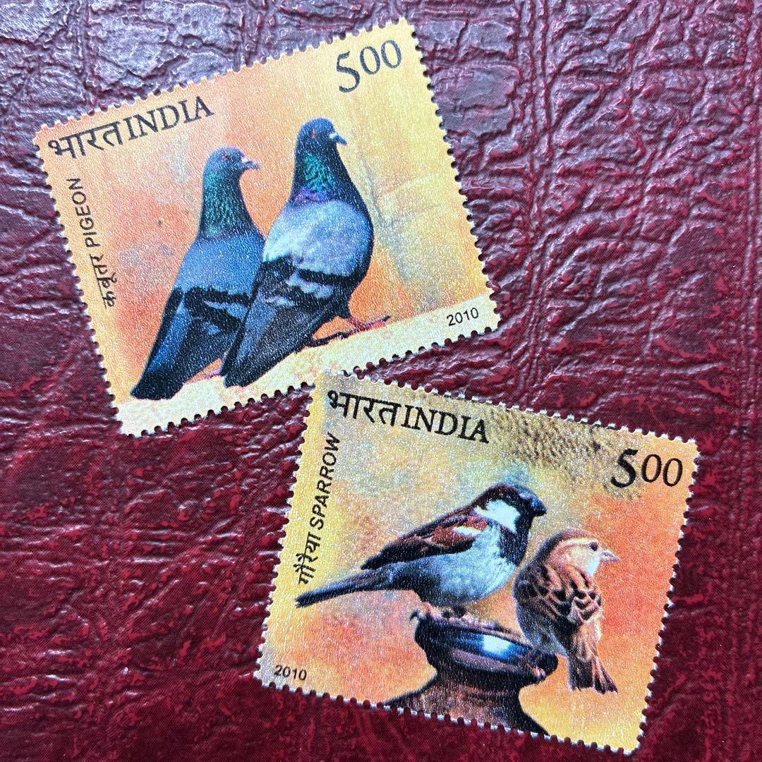 77175セール現品限　外国切手　インド発行鳩スズメ2種揃 77431セール現品限 外国切手 ベラルーシ発行猛禽類4種揃 - メルカリ