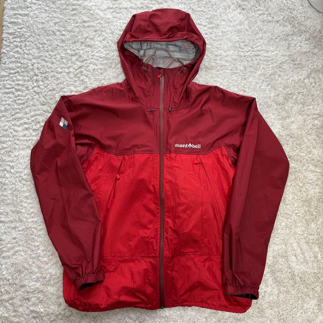 mont-bell マウンテンパーカー　テックシェルパーカー　レッド　M mont-bell レッド マウンテンパーカー レディース Mサイズ - メルカリ