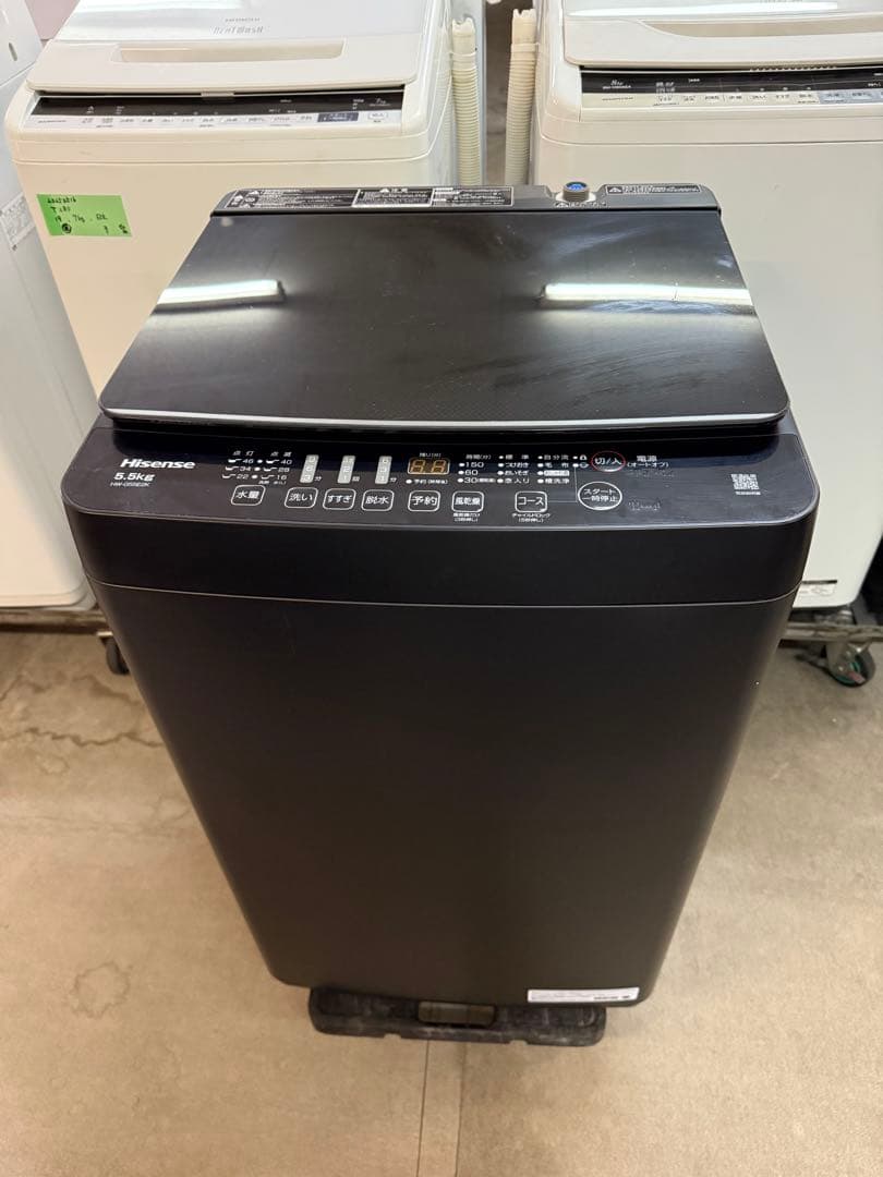 【高年式】2022年式 5.5kg ハイセンス 洗濯機 HW-G55E2K