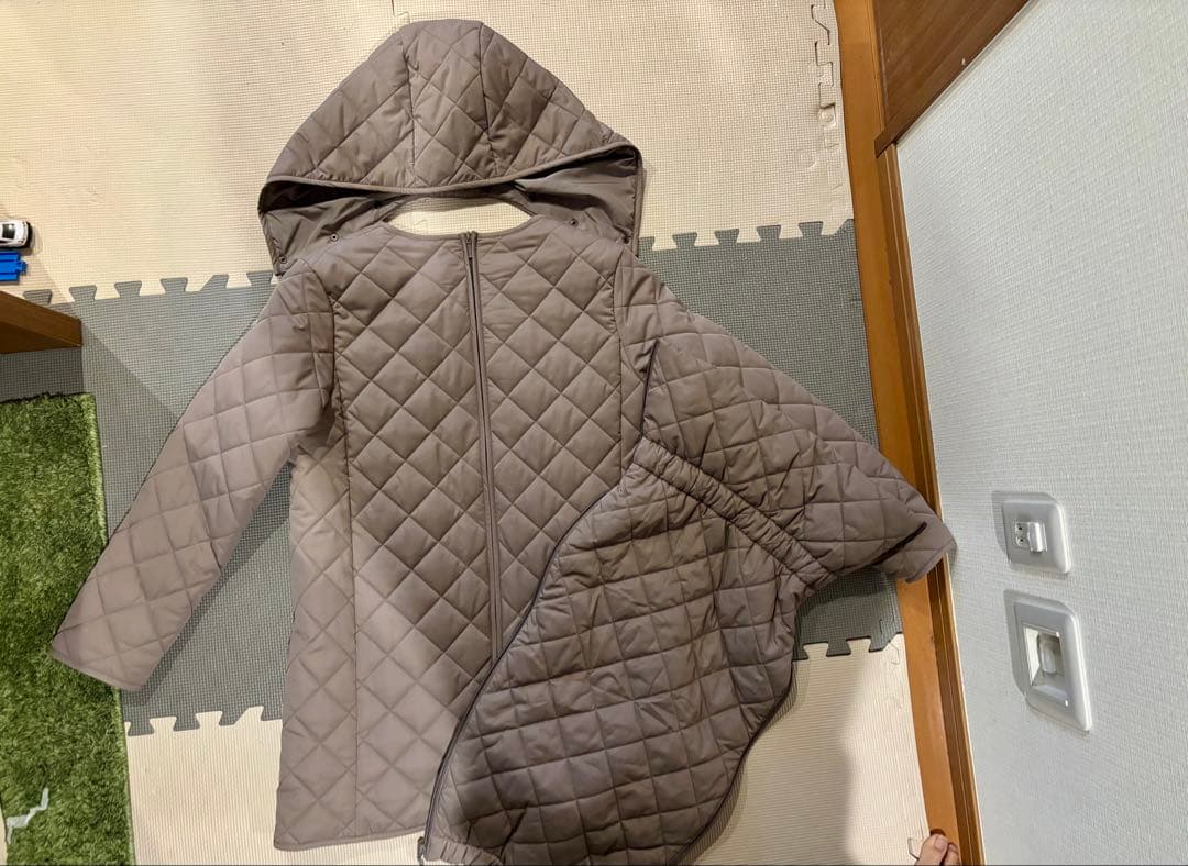 グレージュ　キルティング ママコート3ピースセット（抱っこもおんぶも対応） 楽天市場】ママコート 抱っこ・おんぶOK！ 撥水 キルティング 3WAY 超