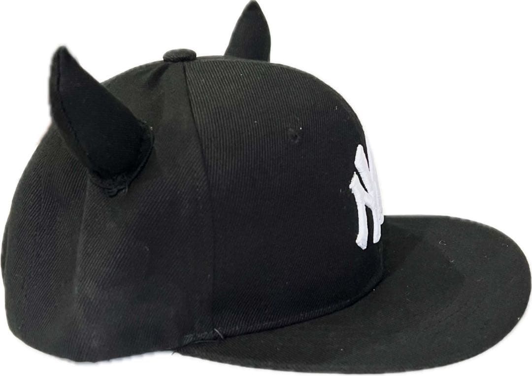 ピラフ星人仮装が出来る キャップ 黒 耳付き ツノち付き 3個セット