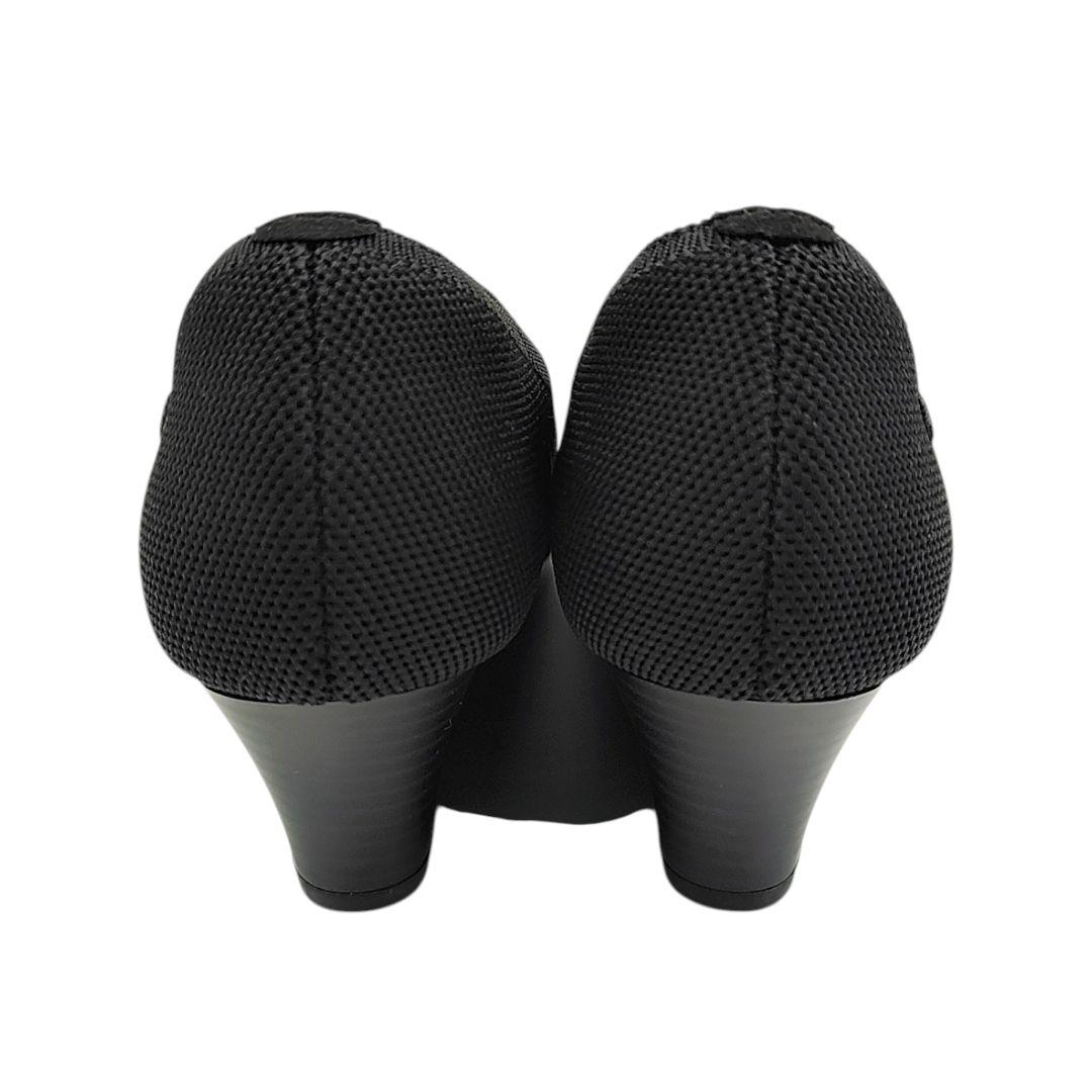 未使用級 VIVAIA 37 23.5 ブラック ウエッジソール パンプス - メルカリ