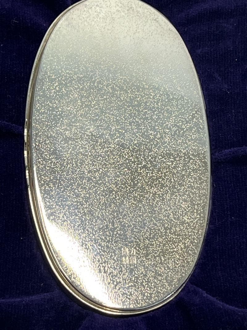 純銀 小判型 楊枝入 小物入れ　徳力本店謹製　62.1ｇ