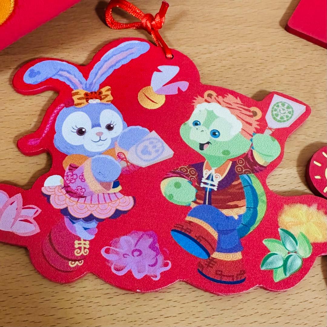 香港ディズニー ダッフィーフレンズ ぬいぐるみ 新春 春節 お正月