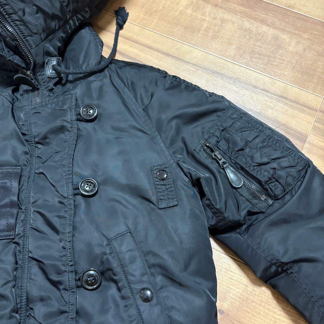 デニム&サプライ ラルフローレン N-2B フライトジャケット 短丈 黒 Y2K