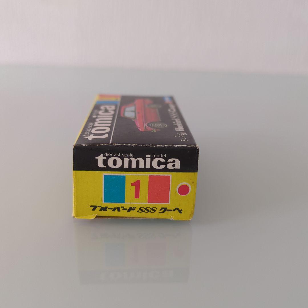【美品】黒箱 トミカ 1/60 ブルーバードSSSクーペ 赤