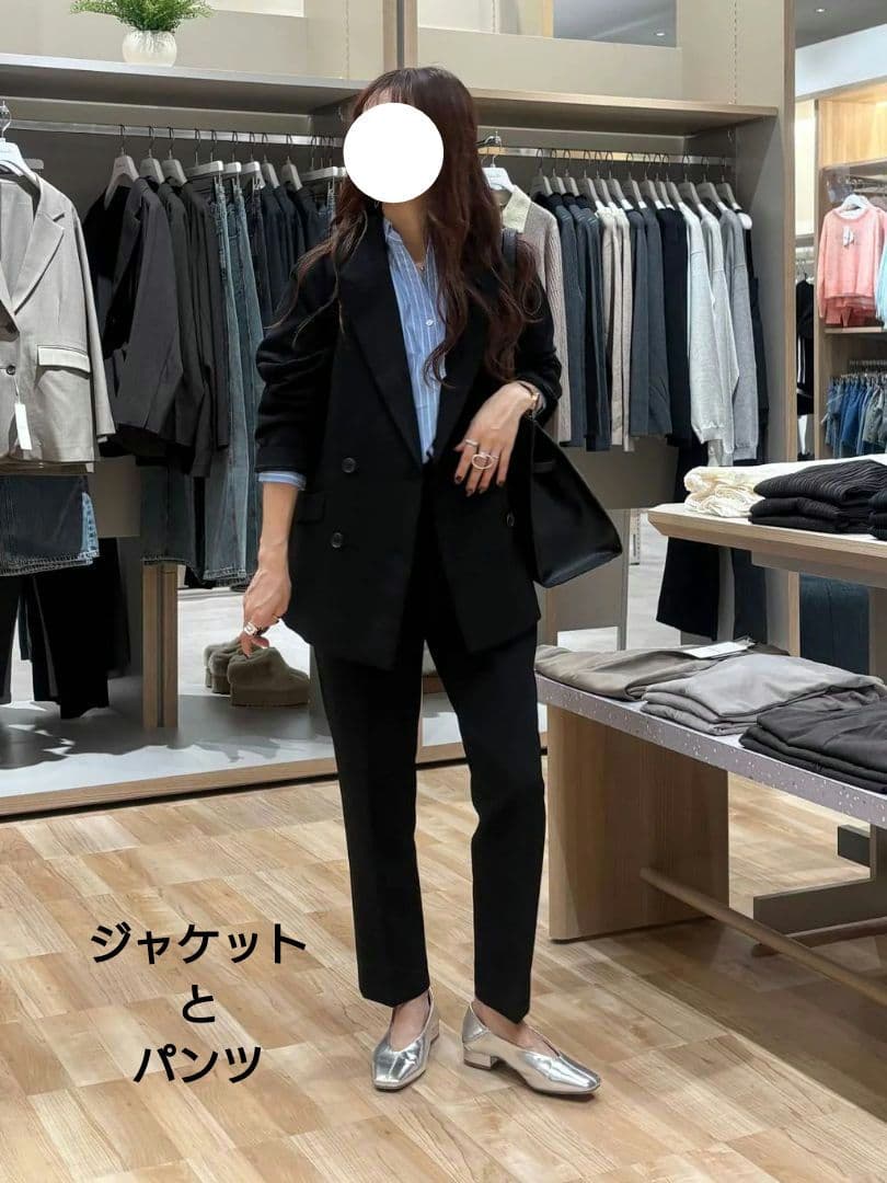 GLOBALWORKウツクシルエットWクロスジャケットとウツクシルエット極み　黒 GLOBAL WORK｜ウツクシルエットWクロスジャケット/572240 | Rakuten