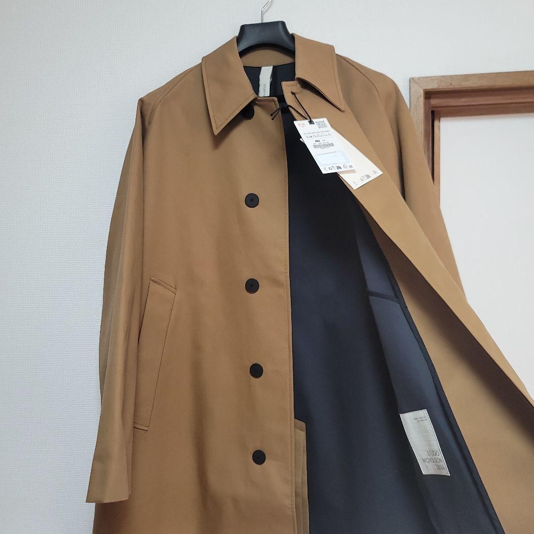 スタジオニコルソン×ZARA オーバーサイズ コットン トレンチコート S-M