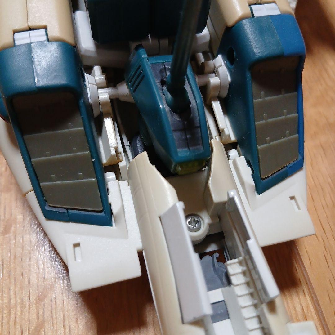 戦闘機型フィギュア ベージュと青の配色マクロスバルキリー