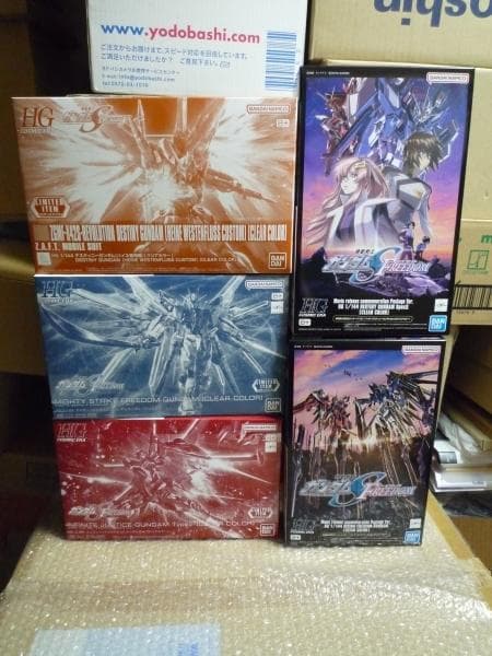 HG ガンダムSEED系 クリアカラー 5点 + MG ザクウォーリア ライブ