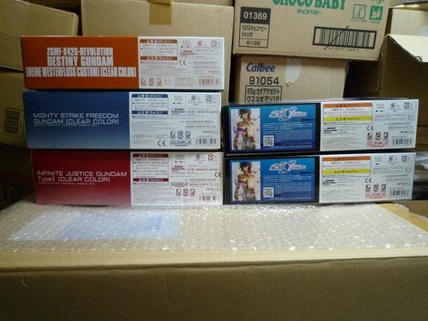 HG ガンダムSEED系 クリアカラー 5点 + MG ザクウォーリア ライブ