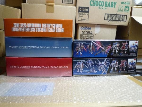 HG ガンダムSEED系 クリアカラー 5点 + MG ザクウォーリア ライブ