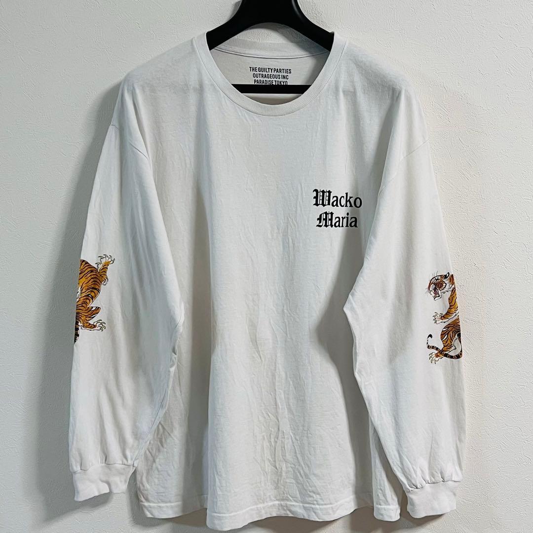 美品 XL 白 WACKOMARIA 23ss Tim Lehi ロングTシャツ - メルカリ