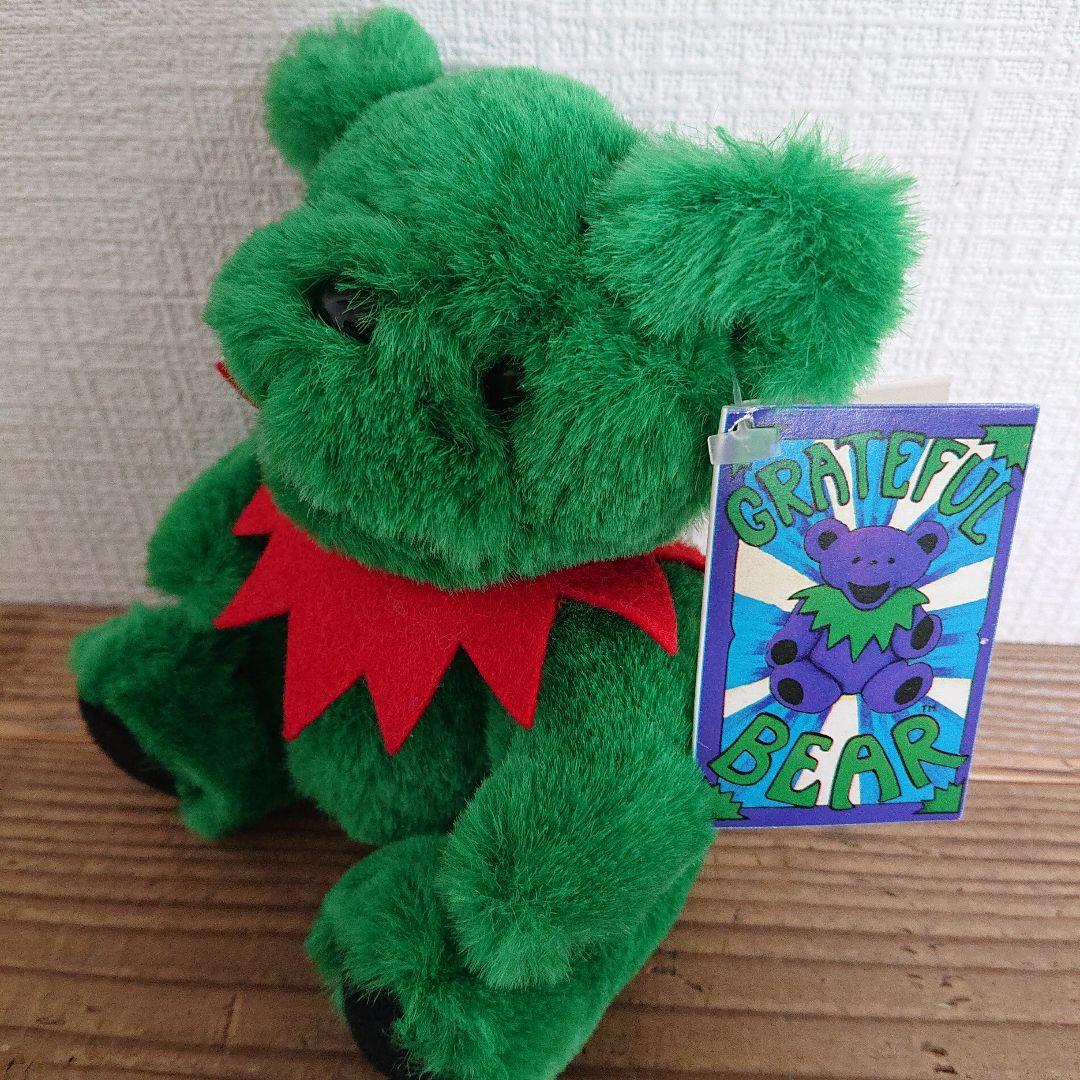 NAT製 7インチ プラッシュベア グリーン タグ付き　グレイトフルデッドベア
