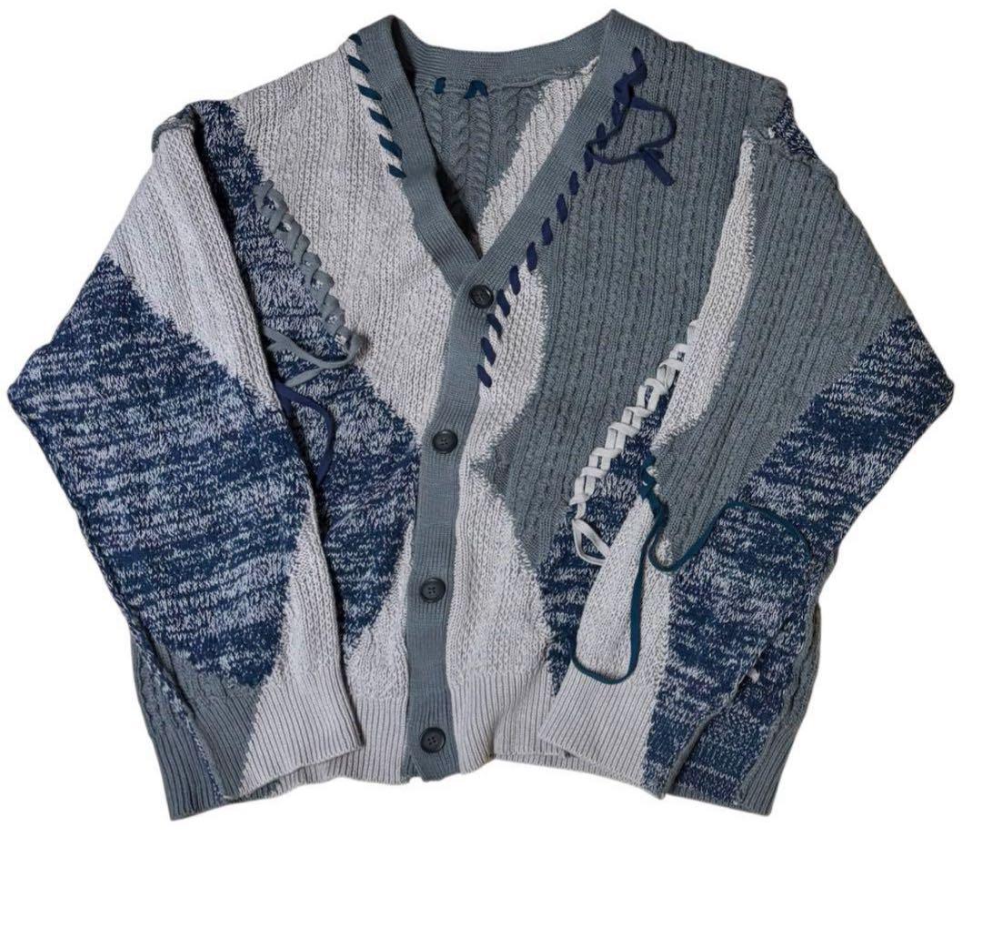 HARE カーディガン モード系 ステッチキリカエニット - メルカリ