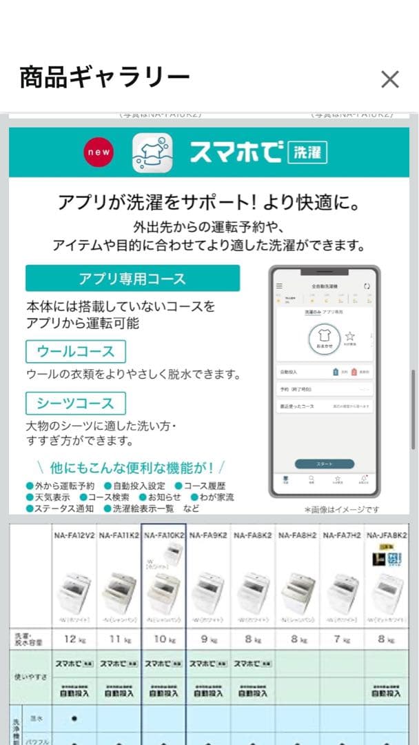 Panasonic縦型洗濯機 10.0kg NA-FA10K2-N 2024美品