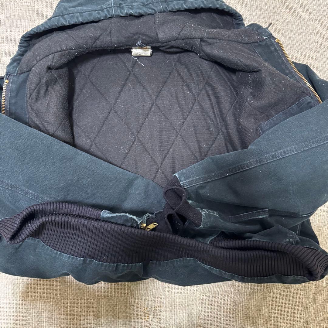 90s USA製 カーハート アクティブジャケット ブラック Lサイズ