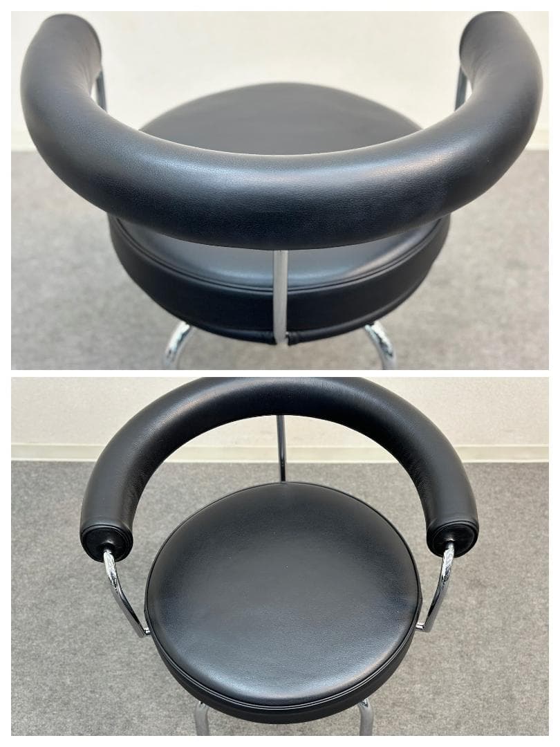 訳アリ品□Cassina/カッシーナ□LC7 スウィベルチェア ル