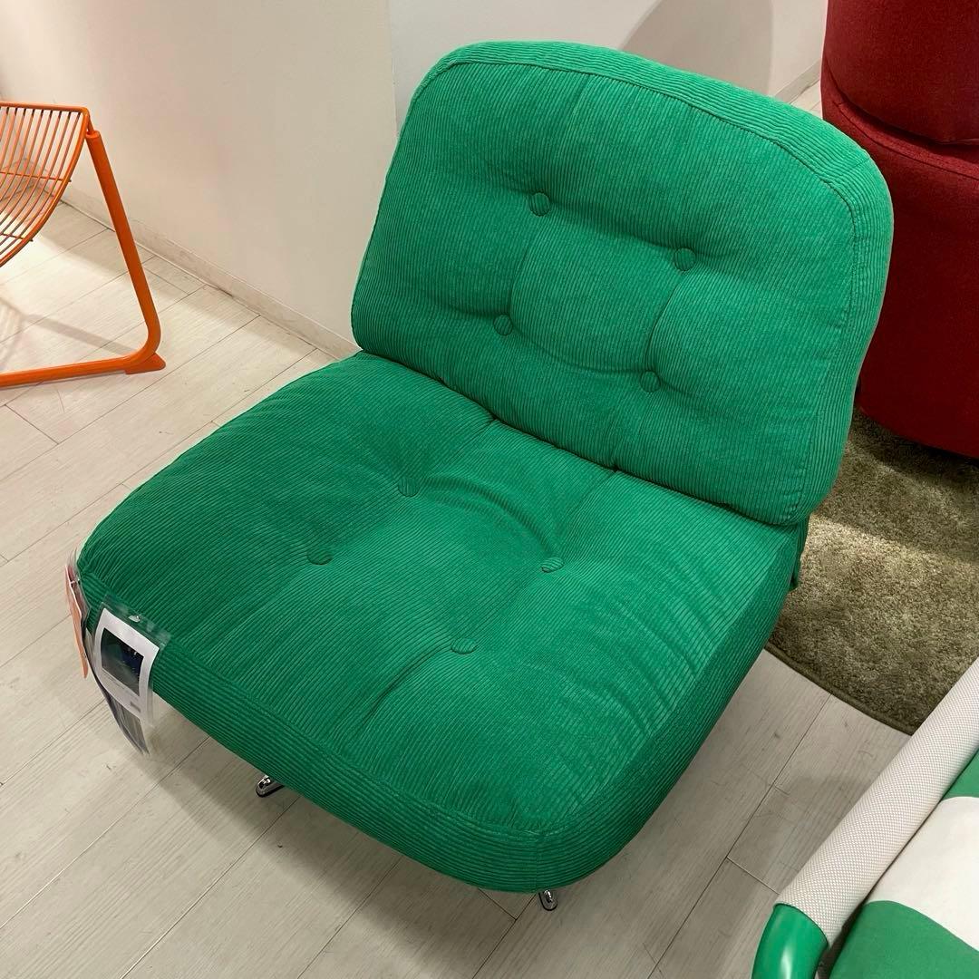 新品未開封】IKEA イケア 一人掛けソファ グリーン（ディヴリンゲ