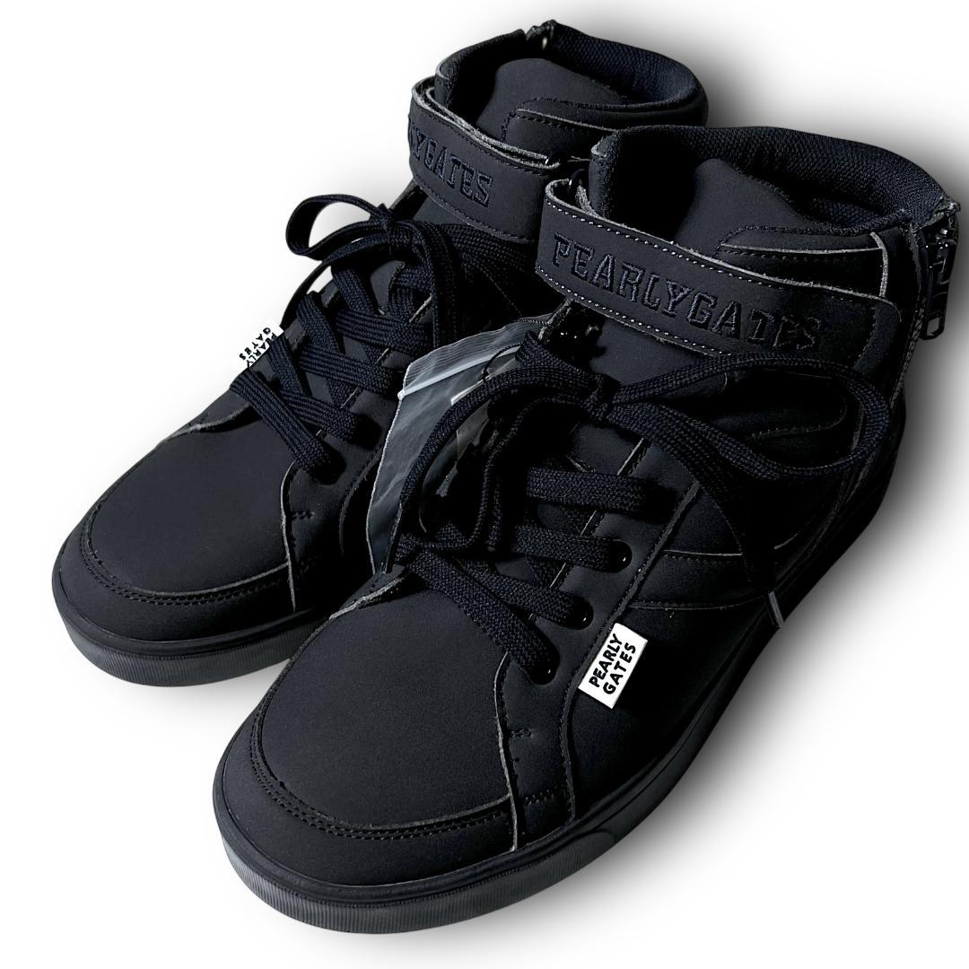 23.5cm パーリーゲイツ オールレザー スパイク ゴルフシューズ