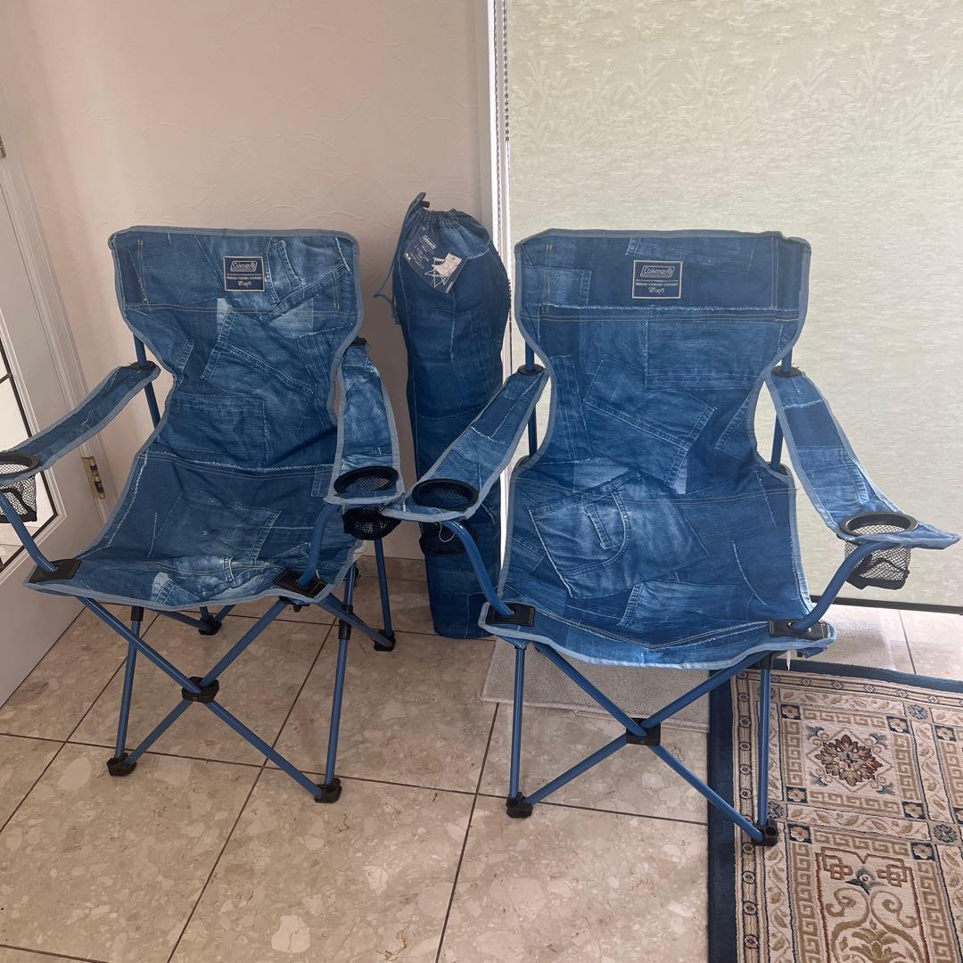 ✨ペアセット✨Coleman コンパクト リゾート チェア デニム 廃盤 2026年最新】コールマン チェア デニムの人気アイテム - メルカリ