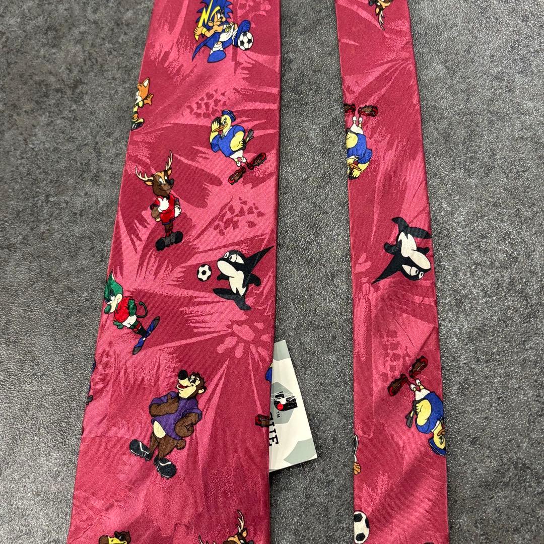 デッドストック 1992 Jリーグ 初期 マスコットキャラクター ネクタイ