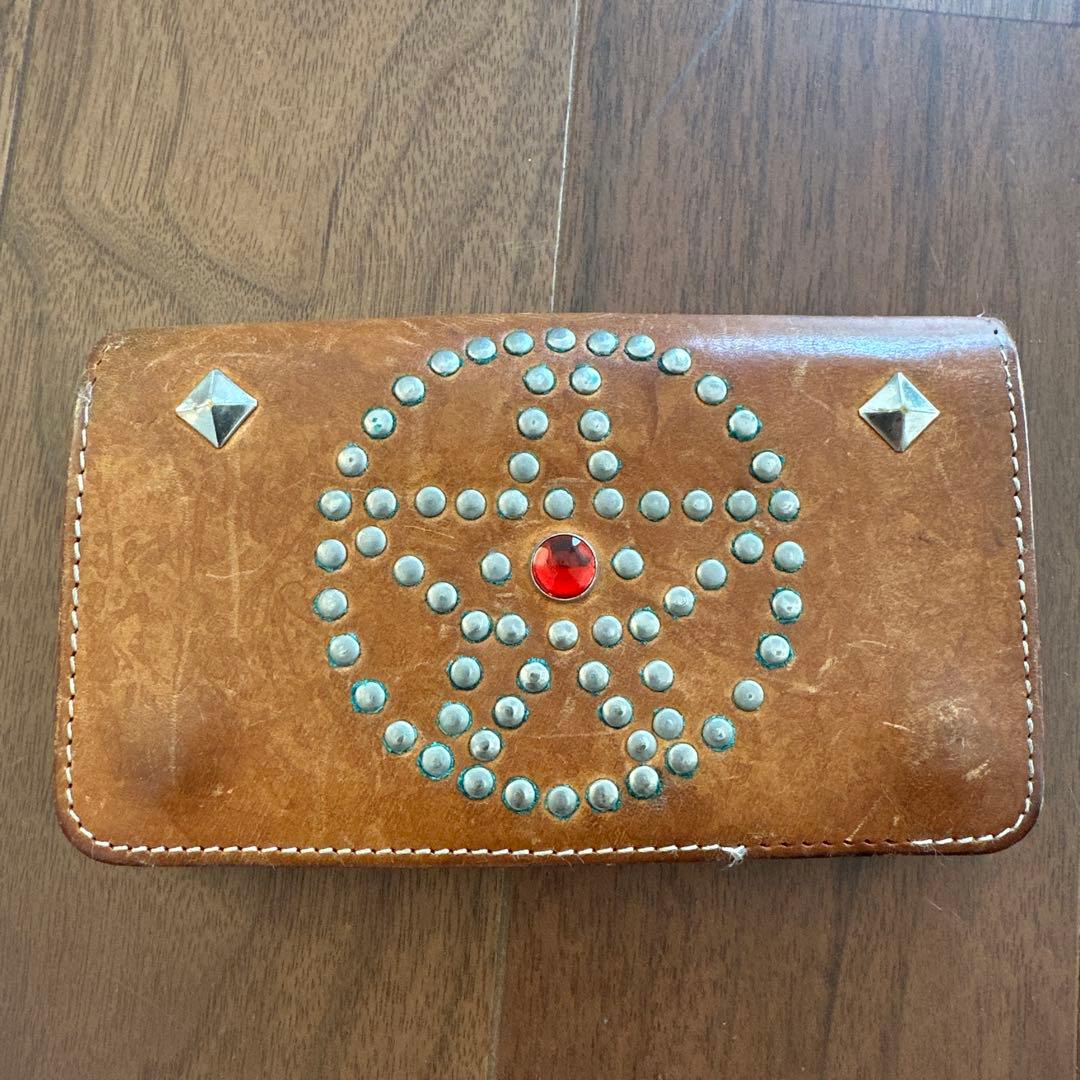 ハーレーダビッドソン 純正 レザースタッズ トラッカーウォレット