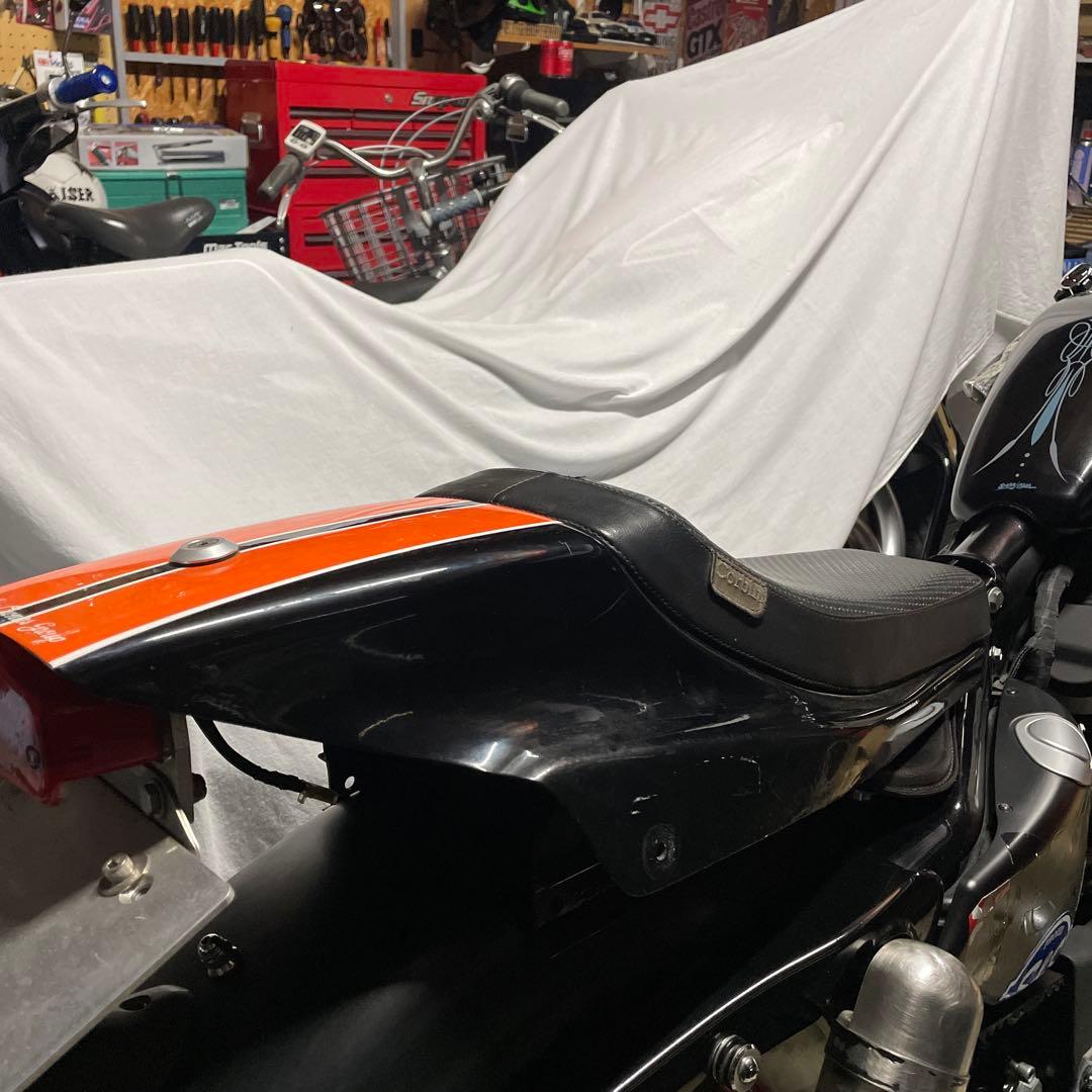 ハーレー ストーツ スポーツスター シート ダートラ トラッカーシート