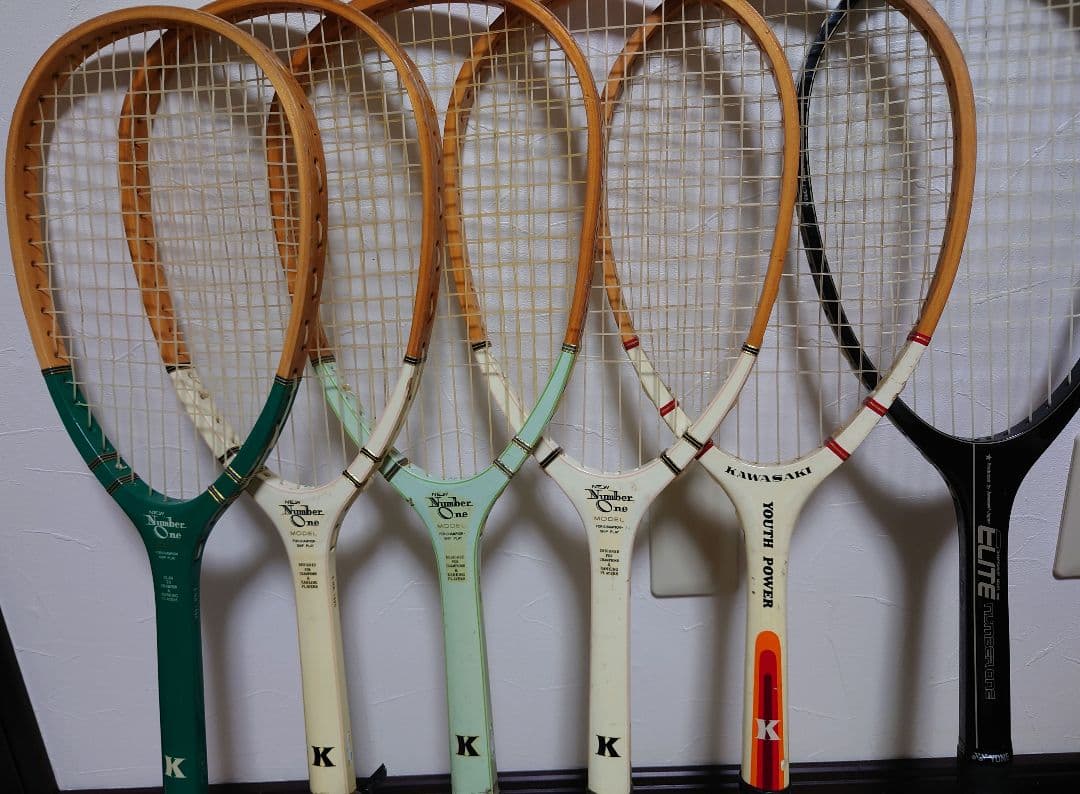 木製ソフトテニスラケット カワサキ NEW Number One 6本 - メルカリ