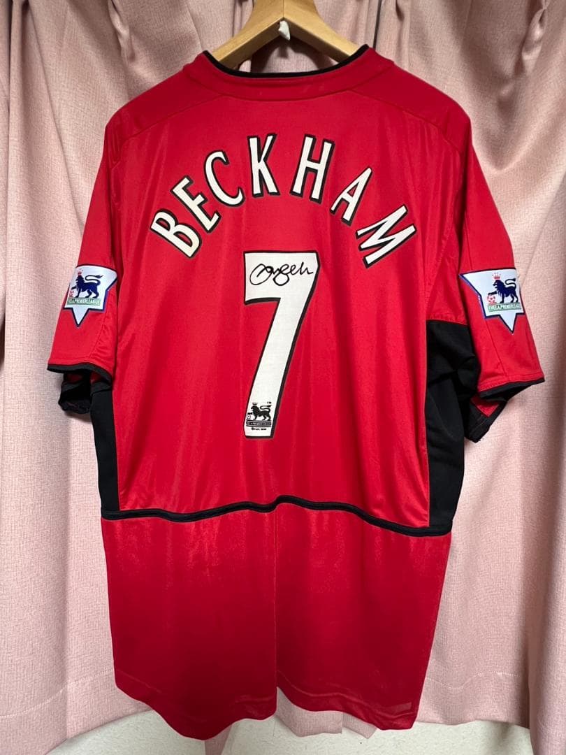 マンチェスター・ユナイテッド ベッカム 7番 ユニフォーム 直筆サイン