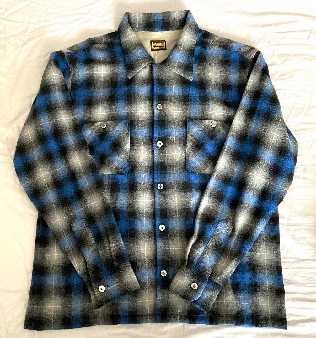 Sサイズ テンダーロイン チェック ウール ネルシャツ キムタク着