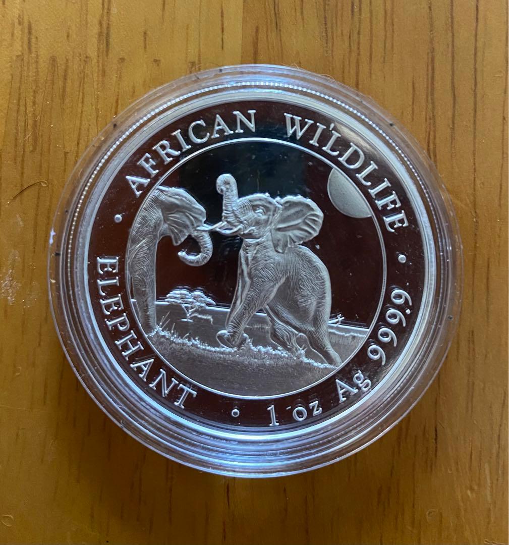 2024年 ソマリアエレファント銀貨　1オンス　99.99 % 銀製 楽天市場】即納・追跡可 2024 1オンス ソマリア エレファント 銀貨