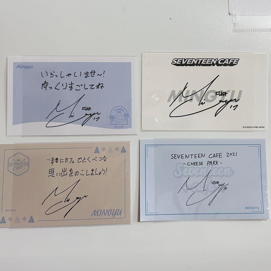 SEVENTEEN セブチ ミンギュ カフェ サイン カード - メルカリ